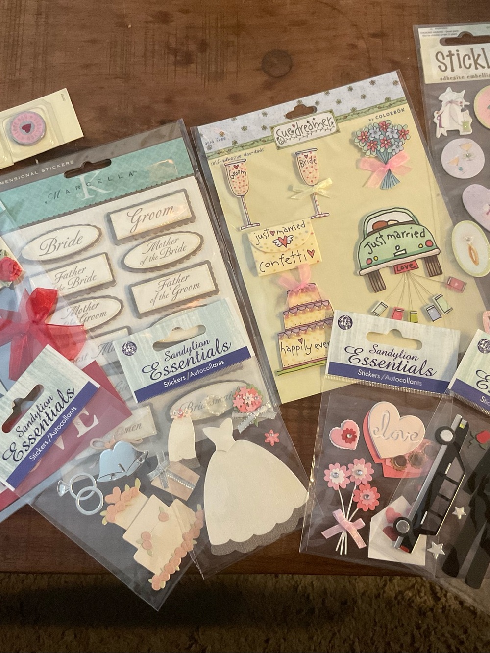Vintage/Retired lot of Wedding Embellishments - Sandylion and other brands